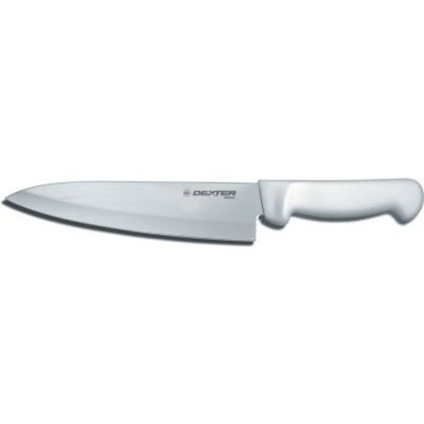 Dexter Russell Dexter Russell - Cook's Knife, High Carbon Steel, Stamped, White Handle, 8inL 31600